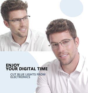 Foto 2 | Foto 2 | Gafas De Lectura Con Luz Azul Jjwell Para Hombre Paquete De 3 De +1 00 A +4 00 - Venta Internacional.