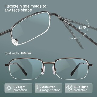 Foto 3 | Foto 3 | Paquete De Gafas De Lectura Novivon Para Hombres/mujeres +1.25 Blue Light - Venta Internacional.