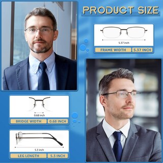 Foto 4 | Foto 4 | Gafas De Lectura Novivon Paquete De 5 Unidades Para Hombre Con Bloqueo De Luz Azul - Venta Internacional.