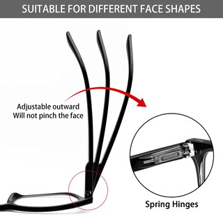Foto 4 | Foto 4 | Gafas De Lectura Con Bloqueo De Luz Azul Videbla  Paquete De 5 Unidades - Venta Internacional.