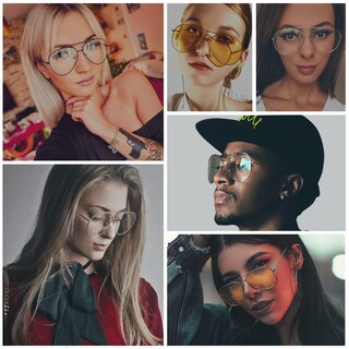 Foto 6 | Foto 6 | Gafas De Bloqueo De Luz Azul Cyxus Aviator Con Montura Metálica - Venta Internacional.