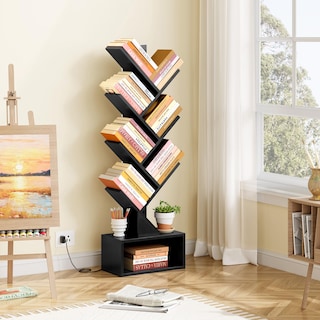 Foto 7 | Foto 7 | Estantería Hoctieon  Árbol De 6 Niveles Con Cajón Y Luces Led  Color Negro - Venta Internacional.