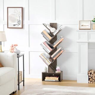 Foto 4 | Foto 4 | Estantería Hoctieon  Árbol De 6 Niveles Con Cajón  Gris  Para El Hogar Y La Oficina - Venta Internacional.