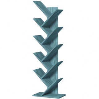 Foto 1 | Foto 1 | Bookshelf Sheepam - Estantería Con Forma De Árbol (10 Niveles)  Madera Azul - Venta Internacional.