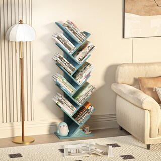 Foto 4 | Foto 4 | Bookshelf Sheepam - Estantería Con Forma De Árbol (10 Niveles)  Madera Azul - Venta Internacional.