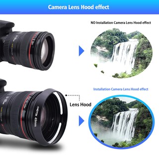 Foto 7 | Foto 7 | Parasol Para Lente De Cámara Amotok De 49 Mm Compatible Con Lentes De Todas Las Marcas - Venta Internacional.