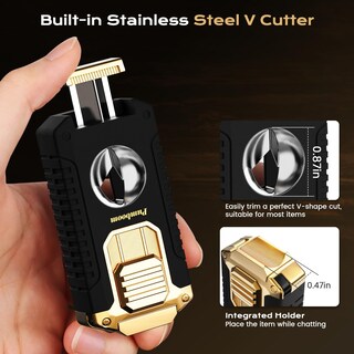 Foto 5 | Foto 5 | Encendedor De Linterna Pumboom 5 En 1 Con Cortador En V Punzón Y Soporte - Venta Internacional.