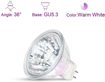 Foto 3 | Foto 3 | Bombillas Gecxgy Mr16 50 W 12 V 2 Pines Gu5.3 Regulables Paquete De 6 - Venta Internacional.