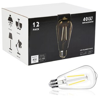 Foto 1 | Foto 1 | Bombilla Led Winsaled Edison St19 4 W 5000 K 400 Lm E26 Paquete De 12 - Venta Internacional.