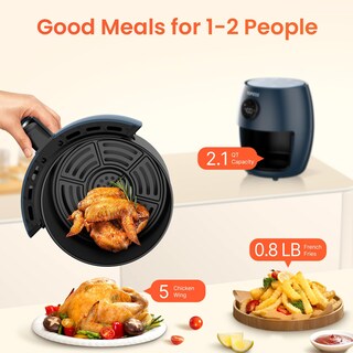 Foto 4 | Foto 4 | Freidora Topzee Small Compact 2.1 L 4 En 1 98% Menos De Aceite - Venta Internacional.