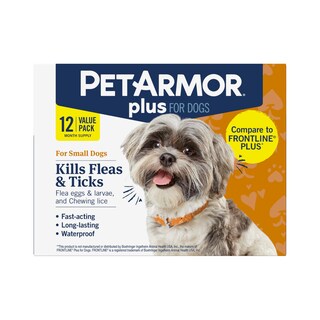 Foto 1 | Foto 1 | Prevención De Pulgas Y Garrapatas Para Perros Petarmor Plus De 5 A 10 Kg 12 M - Venta Internacional.