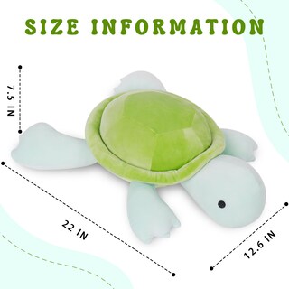 Foto 2 | Foto 2 | Peluche Ideame Con Forma De Tortuga De Peluche Pesada Para Niños - Venta Internacional.