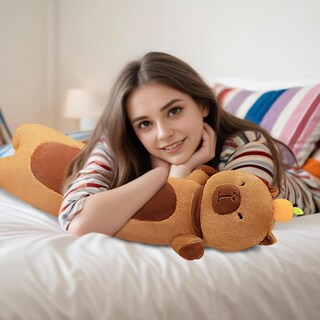 Foto 5 | Foto 5 | Almohada De Felpa Capybara Nxnynz De 36 Cm De Largo Con Color Naranja Para Niños - Venta Internacional.