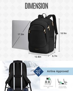 Foto 2 | Foto 2 | Mochila Light Flight Flight Travel Laptop 17.3 Pulgadas Resistente Al Agua - Venta Internacional.