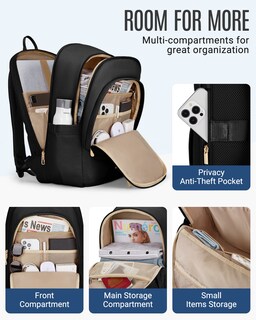 Foto 3 | Foto 3 | Mochila Light Flight Flight Travel Laptop 17.3 Pulgadas Resistente Al Agua - Venta Internacional.