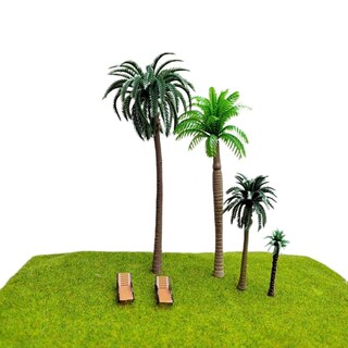 Foto 4 | Foto 4 | Alfombrilla De Césped Modelo De Paisaje Ferroviario 3 Unidades 20 X 20 Cm Color Verde Claro - Venta Internacional.