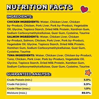 Foto 5 | Foto 5 | Puré Cremoso De Pollo Salmón Y Atún Cat Treats Temptations 24 X 12 Ml - Venta Internacional.
