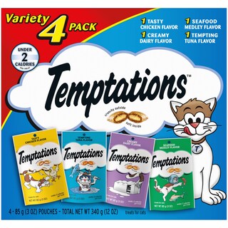 Foto 1 | Foto 1 | Cat Treats Temptations Classic Crujientes Y Suaves 85 G Paquete De 4 - Venta Internacional.