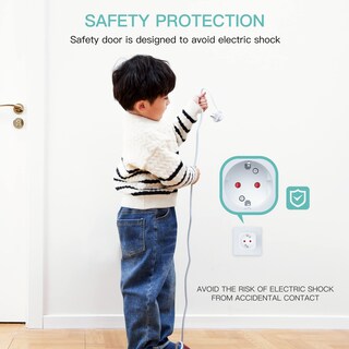 Foto 4 | Foto 4 | Adaptador De Enchufe Ziissup De Europa A Ee. Uu. Tipo C/e/f A Ee. Uu. 110 V - Venta Internacional.