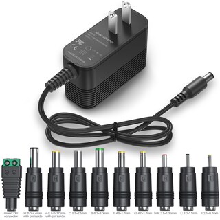 Foto 1 | Foto 1 | Adaptador De Corriente Alterna De 12 V 1 A Con 10 Conectores Intercambiables - Venta Internacional.