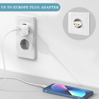 Foto 4 | Foto 4 | Adaptador De Enchufe Ofoaeea De Ee. Uu. A Europa Tipo C/f Paquete De 6 Unidades 6a 125-250 V - Venta Internacional.