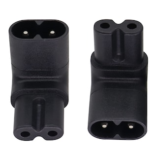 Foto 4 | Foto 4 | Adaptador De Corriente Alterna Aaotokk C8 A C7 2 5 A 250 V 90 Grados Arriba Y Abajo Paquete De 2 - Venta Internacional.