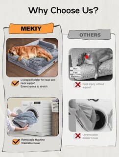 Foto 4 | Foto 4 | Cama Para Perros Mekiy  Ortopédica  Espuma Viscoelástica  Impermeable  Xl - Venta Internacional.