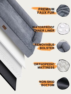 Foto 5 | Foto 5 | Cama Para Perros Mekiy  Ortopédica  Espuma Viscoelástica  Impermeable  Xl - Venta Internacional.