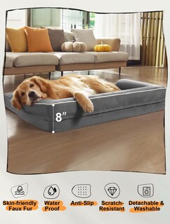 Foto 6 | Foto 6 | Cama Para Perros Mekiy  Ortopédica  Espuma Viscoelástica  Impermeable  Xl - Venta Internacional.