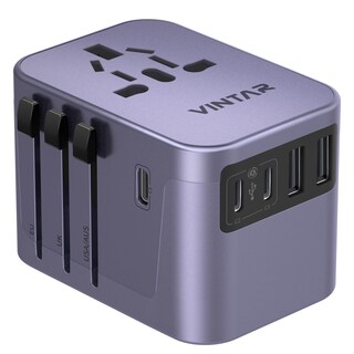 Foto 1 | Foto 1 | Adaptador De Viaje Vintar Universal Power 6a 3 Usb C 2 Puertos Usb - Venta Internacional.