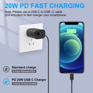 Foto 3 | Foto 3 | Cargador Rápido Dihines Usb C De 20 W Para Teléfono 14/13/12/11 - Venta Internacional.