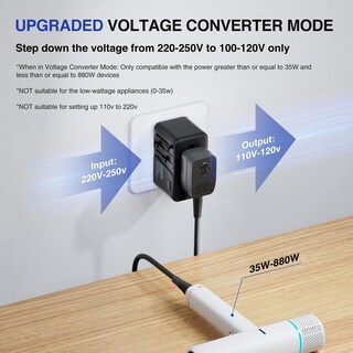Foto 5 | Foto 5 | Adaptador De Viaje Dailylife Convertidor De 220 V A 110 V Con Puertos Usb - Venta Internacional.