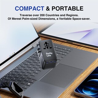 Foto 6 | Foto 6 | Adaptador De Viaje Dailylife Convertidor De 220 V A 110 V Con Puertos Usb - Venta Internacional.