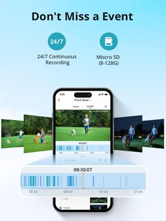 Foto 3 | Foto 3 | Cámara De Seguridad Para Exteriores Dekco Paquete De 2 Unidades Visión Nocturna En Color 2k - Venta Internacional.