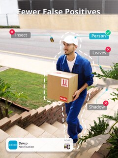 Foto 4 | Foto 4 | Cámara De Seguridad Para Exteriores Dekco Paquete De 2 Unidades Visión Nocturna En Color 2k - Venta Internacional.