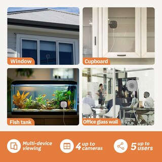 Foto 7 | Foto 7 | Cámara De Ventana Girafit 3mp 2k Wifi Paquete De 2 Con Visión Nocturna En Color - Venta Internacional.