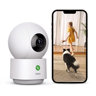 Foto 1 | Foto 1 | Cámara De Seguridad Aosu 2k Indoor Con Vista De 360° Wifi Compatible Con Alexa - Venta Internacional.
