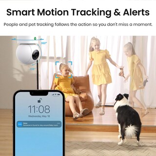 Foto 4 | Foto 4 | Cámara De Seguridad Aosu 2k Indoor Con Vista De 360° Wifi Compatible Con Alexa - Venta Internacional.