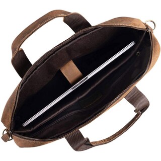 Foto 3 | Foto 3 | Maletín Komal's Passion Leather Para Portátil De 18 Pulgadas Buffalo Leather - Venta Internacional.