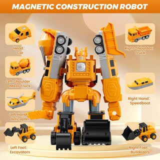 Foto 3 | Foto 3 | Juguete De Construcción Robot De Transformación Magnética Toy Sjyn - Venta Internacional.