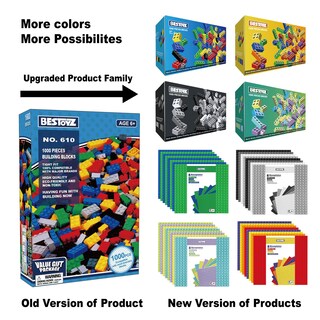Foto 7 | Foto 7 | Building Bricks Bestoyz 1000 Piezas Rainbow Colors Para Niños Mayores De 4 Años - Venta Internacional.