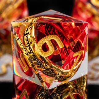 Foto 5 | Foto 5 | Juego De Dados Oukelanwo Resin Sharp Edge Dnd D&d El Señor De Los Anillos - Venta Internacional.