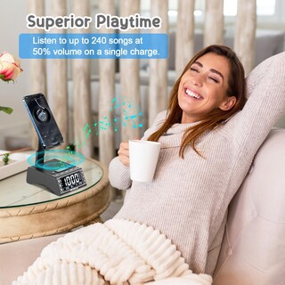 Foto 7 | Foto 7 | Altavoz Bluetooth Soporte Para Teléfono Estación De Carga Techglow - Venta Internacional.