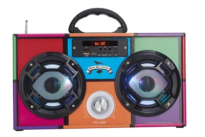 Foto 5 | Foto 5 | Altavoz Bluetooth Inalámbrico Express Mini Boombox Con Led Retro - Venta Internacional.