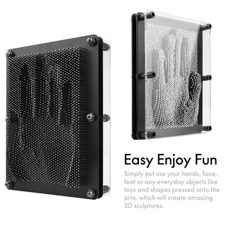 Foto 2 | Foto 2 | Pin Art Toy Rlingx Tamaño Grande 15 Cm X 20 Cm Metal Plateado - Venta Internacional.