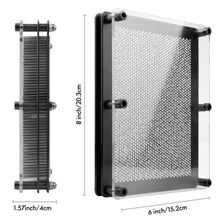 Foto 3 | Foto 3 | Pin Art Toy Rlingx Tamaño Grande 15 Cm X 20 Cm Metal Plateado - Venta Internacional.
