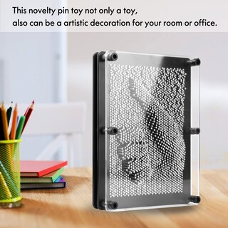 Foto 4 | Foto 4 | Pin Art Toy Rlingx Tamaño Grande 15 Cm X 20 Cm Metal Plateado - Venta Internacional.