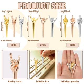 Foto 2 | Foto 2 | Pinzas Para Tabla De Cribbage Peutier Metal Funny Finger 9 Unidades (3 Colores) - Venta Internacional.