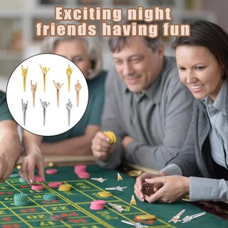 Foto 7 | Foto 7 | Pinzas Para Tabla De Cribbage Peutier Metal Funny Finger 9 Unidades (3 Colores) - Venta Internacional.