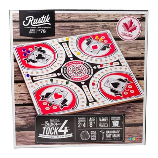 Foto 1 | Foto 1 | Juego Rustik Tock Pachisi Para 4 Jugadores Con Tablero De Madera Hecho A Mano - Venta Internacional.